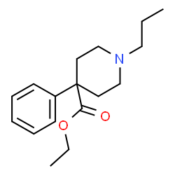 ChemSpider 2D Image | Ethyl 4-phenyl-1-propyl-4-piperidinecarboxylate | C17H25NO2