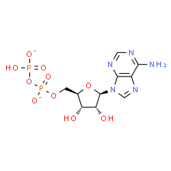 ChemSpider 2D Image | Adenosine 5'-diphosphate dianion | C10H13N5O10P2