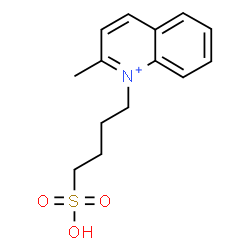 ChemSpider 2D Image | 2-Methyl-1-(4-sulfobutyl)quinolinium | C14H18NO3S