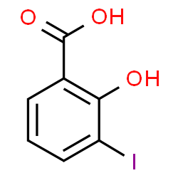 ChemSpider 2D Image | 2-Hydroxy-3-iodobenzoic acid | C7H5IO3