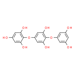 ChemSpider 2D Image | pentahydroxy(dihydroxyphenoxy)biphenyl e | C18H14O9