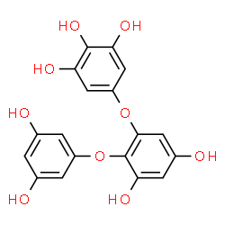 ChemSpider 2D Image | 5-[2-(3,5-Dihydroxyphenoxy)-3,5-dihydroxyphenoxy]-1,2,3-benzenetriol | C18H14O9