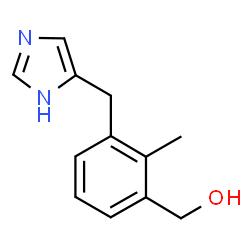 ChemSpider 2D Image | [3-(1H-Imidazol-4-ylmethyl)-2-methylphenyl]methanol | C12H14N2O