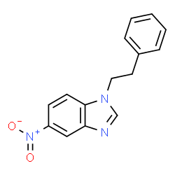 ChemSpider 2D Image | 5-Nitro-1-(2-phenylethyl)-1H-benzimidazole | C15H13N3O2