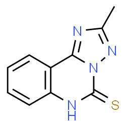 ChemSpider 2D Image | 2-Methyl[1,2,4]triazolo[1,5-c]quinazoline-5(6H)-thione | C10H8N4S
