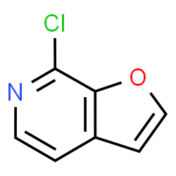 ChemSpider 2D Image | 7-Chlorofuro[2,3-c]pyridine | C7H4ClNO
