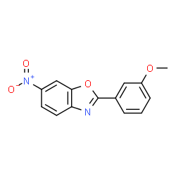 ChemSpider 2D Image | 2-(3-Methoxyphenyl)-6-nitro-1,3-benzoxazole | C14H10N2O4