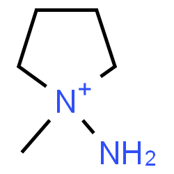 ChemSpider 2D Image | 1-Amino-1-methylpyrrolidinium | C5H13N2