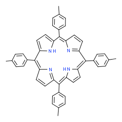 ChemSpider 2D Image | 5,10,15,20-Tetra-p-tolyl-21H,23H-porphine | C48H38N4