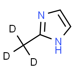 ChemSpider 2D Image | 2-(~2~H_3_)Methyl-1H-imidazole | C4H3D3N2
