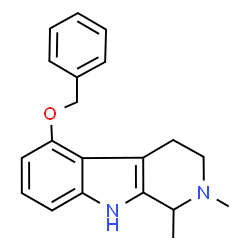 ChemSpider 2D Image | 5-(Benzyloxy)-1,2-dimethyl-2,3,4,9-tetrahydro-1H-beta-carboline | C20H22N2O