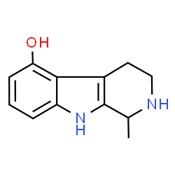 ChemSpider 2D Image | 1-Methyl-2,3,4,9-tetrahydro-1H-beta-carbolin-5-ol | C12H14N2O