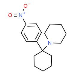ChemSpider 2D Image | 1-[1-(4-Nitrophenyl)cyclohexyl]piperidine | C17H24N2O2