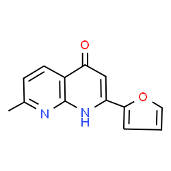 ChemSpider 2D Image | 2-(2-Furyl)-7-methyl-1,8-naphthyridin-4-ol | C13H10N2O2
