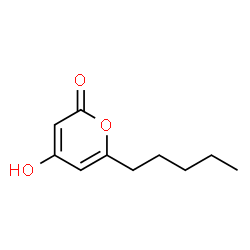 ChemSpider 2D Image | 4-hydroxy-6-pentylpyran-2-one | C10H14O3
