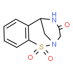 ChemSpider 2D Image | 8-Thia-9,12-diazatricyclo[7.3.1.0~2,7~]trideca-2,4,6-trien-11-one 8,8-dioxide | C10H10N2O3S