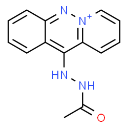 ChemSpider 2D Image | 11-(2-Acetylhydrazino)pyrido[1,2-b]cinnolin-6-ium | C14H13N4O