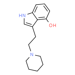 ChemSpider 2D Image | 3-[2-(1-Piperidinyl)ethyl]-1H-indol-4-ol | C15H20N2O