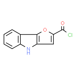 ChemSpider 2D Image | 4H-Furo[3,2-b]indole-2-carbonyl chloride | C11H6ClNO2