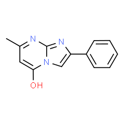 ChemSpider 2D Image | 7-Methyl-2-phenylimidazo[1,2-a]pyrimidin-5-ol | C13H11N3O