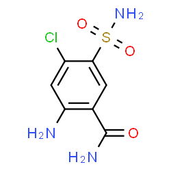 ChemSpider 2D Image | 2-Amino-4-chloro-5-sulfamoylbenzamide | C7H8ClN3O3S