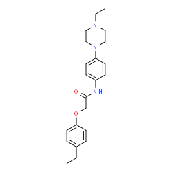 ChemSpider 2D Image | 2-(4-Ethylphenoxy)-N-[4-(4-ethyl-1-piperazinyl)phenyl]acetamide | C22H29N3O2