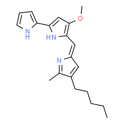 ChemSpider 2D Image | prodigiosin | C20H25N3O