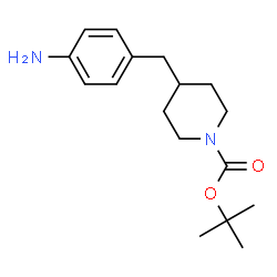 ChemSpider 2D Image | 1-N-BOC-4-(4-AMINOBENZYL) PIPERIDINE | C17H26N2O2