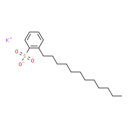 ChemSpider 2D Image | Potassium dodecylbenzenesulfonate | C18H29KO3S