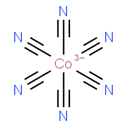 ChemSpider 2D Image | hexacyanocobaltate | C6CoN6