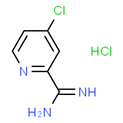 ChemSpider 2D Image | 4-chloropicolinimidamide hydrochloride | C6H7Cl2N3