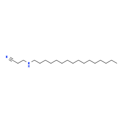 ChemSpider 2D Image | 3-(Hexadecylamino)propanenitrile | C19H38N2