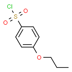 ChemSpider 2D Image | 4-Propoxybenzenesulfonyl chloride | C9H11ClO3S