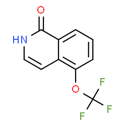 ChemSpider 2D Image | 5-(Trifluoromethoxy)-1(2H)-isoquinolinone | C10H6F3NO2