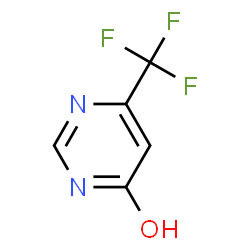 ChemSpider 2D Image | 6-(trifluoromethyl)pyrimidin-4-ol | C5H3F3N2O