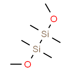 ChemSpider 2D Image | 1,2-Dimethoxy-1,1,2,2-tetramethyldisilane | C6H18O2Si2