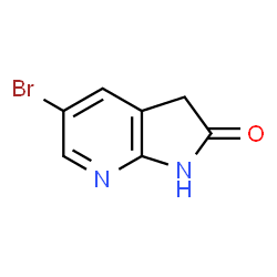 ChemSpider 2D Image | 5-Bromo-1H-pyrrolo[2,3-b]pyridin-2(3H)-one | C7H5BrN2O