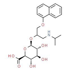 ChemSpider 2D Image | Propranolol glucuronide | C22H29NO8