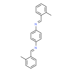 ChemSpider 2D Image | (E,E)-N,N'-1,4-Phenylenebis[1-(2-methylphenyl)methanimine] | C22H20N2