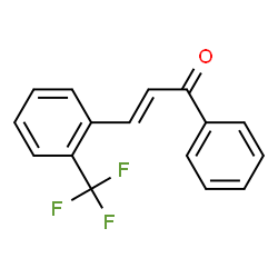 ChemSpider 2D Image | (2E)-1-Phenyl-3-[2-(trifluoromethyl)phenyl]-2-propen-1-one | C16H11F3O