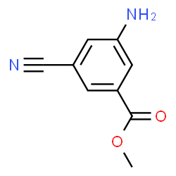 ChemSpider 2D Image | Methyl 3-amino-5-cyanobenzoate | C9H8N2O2