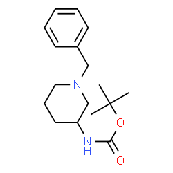 ChemSpider 2D Image | 1-Benzyl-3-N-Boc-aminopiperidine | C17H26N2O2
