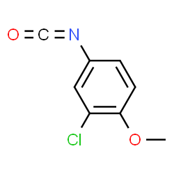 ChemSpider 2D Image | 3-CHLORO-4-METHOXYPHENYL ISOCYANATE | C8H6ClNO2