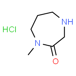 ChemSpider 2D Image | 1-Methyl-1,4-diazepan-2-one hydrochloride | C6H13ClN2O