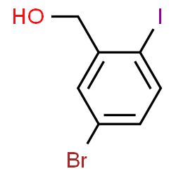 ChemSpider 2D Image | (5-Bromo-2-iodophenyl)methanol | C7H6BrIO