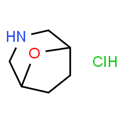 ChemSpider 2D Image | 8-Oxa-3-azabicyclo[3,2,1]octanehydrochloride | C6H12ClNO