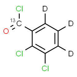 ChemSpider 2D Image | 2,3-Dichloro(carbonyl-~13~C,~2~H_3_)benzoyl chloride | C613CD3Cl3O