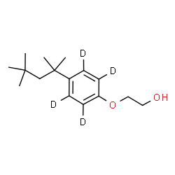 ChemSpider 2D Image | 2-{[4-(2,4,4-Trimethyl-2-pentanyl)(~2~H_4_)phenyl]oxy}ethanol | C16H22D4O2