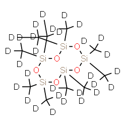 ChemSpider 2D Image | 2,2,4,4,6,6,8,8,10,10-Decakis[(~2~H_3_)methyl]-1,3,5,7,9,2,4,6,8,10-pentoxapentasilecane | C10D30O5Si5