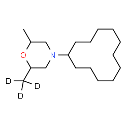 ChemSpider 2D Image | 4-Cyclododecyl-2-methyl-6-(~2~H_3_)methylmorpholine | C18H32D3NO